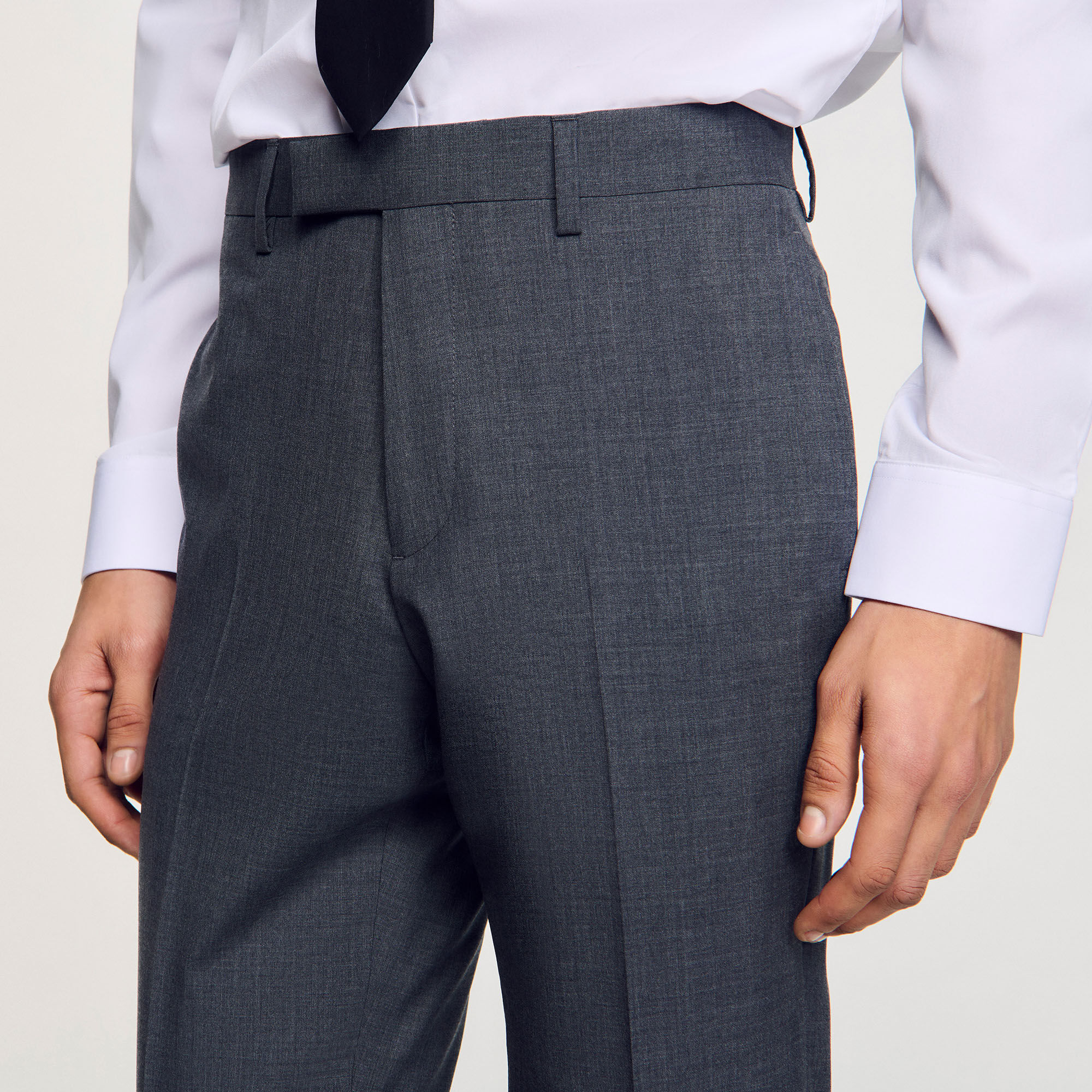 Wool suit trousers