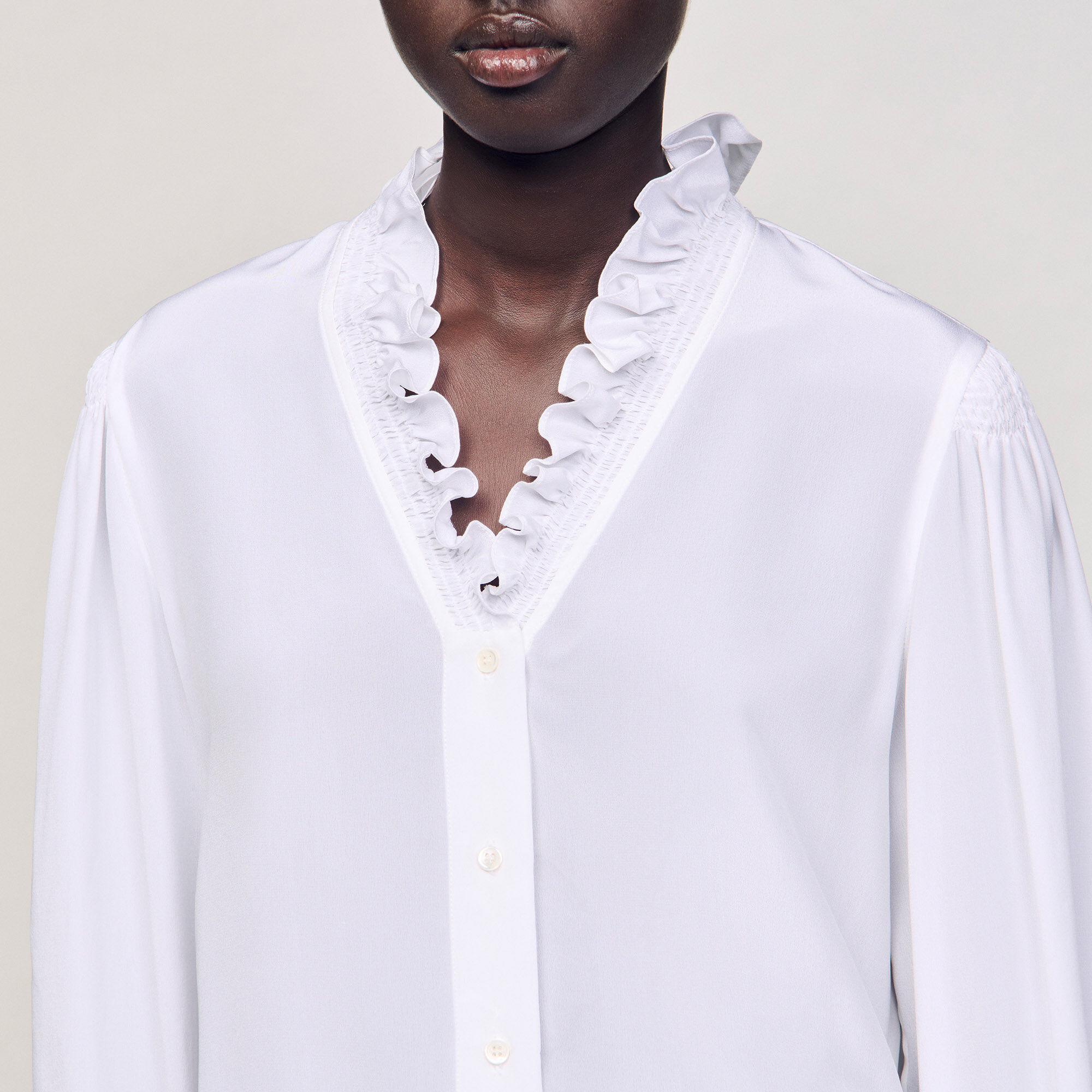 Chemise fluide en soie