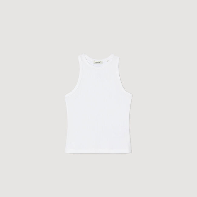 Embroidered vest top
