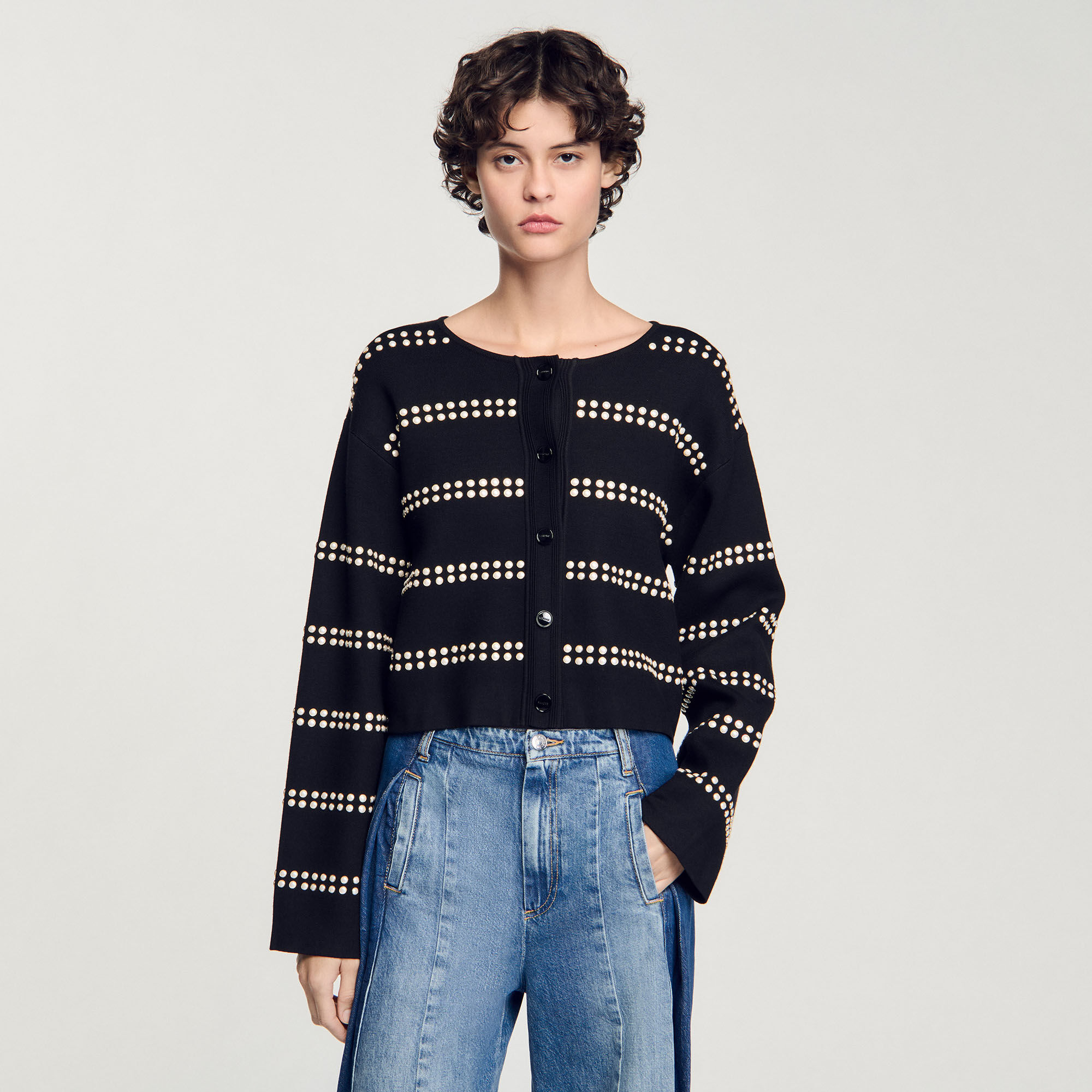 Cardigan à studs
