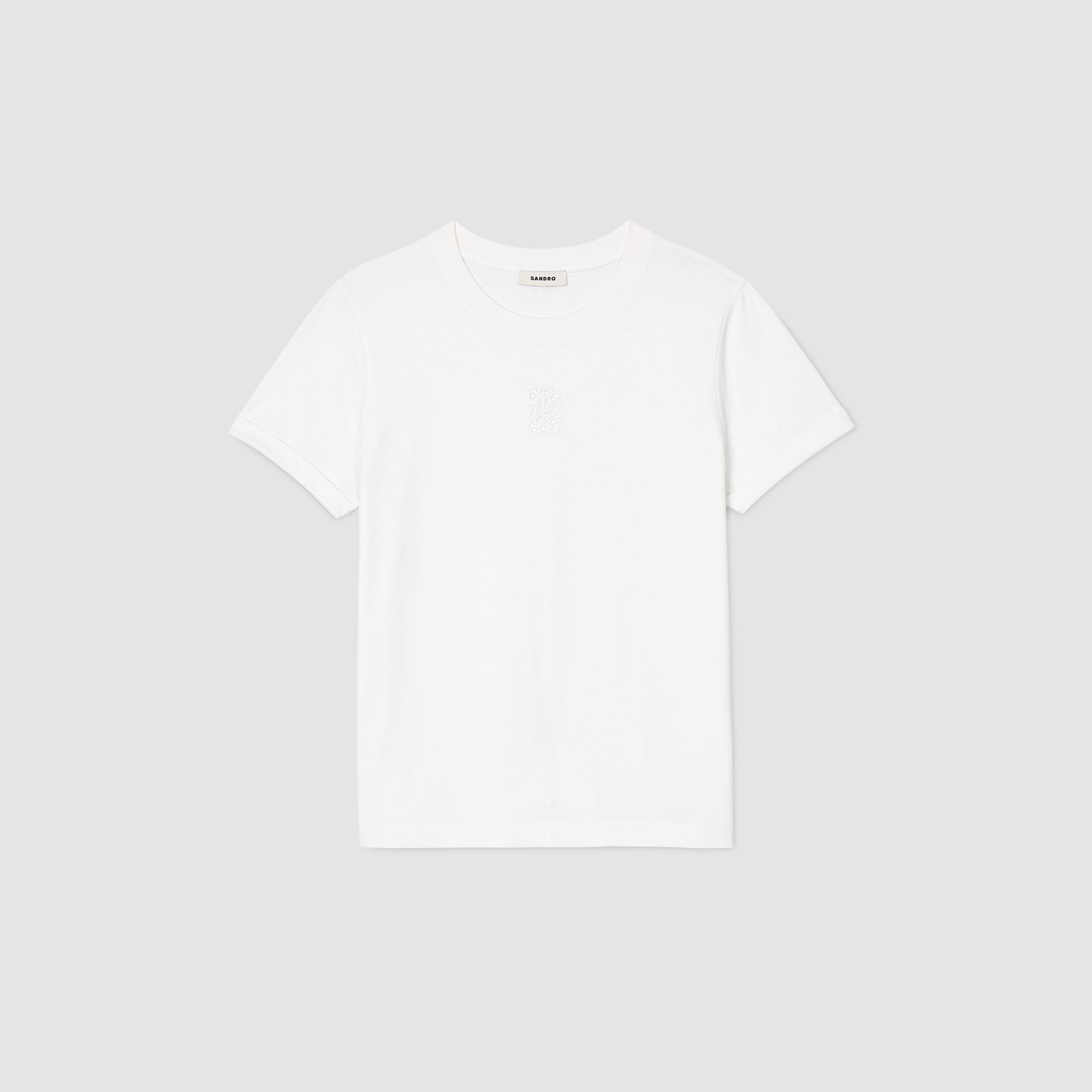 T-shirt en coton à broderie