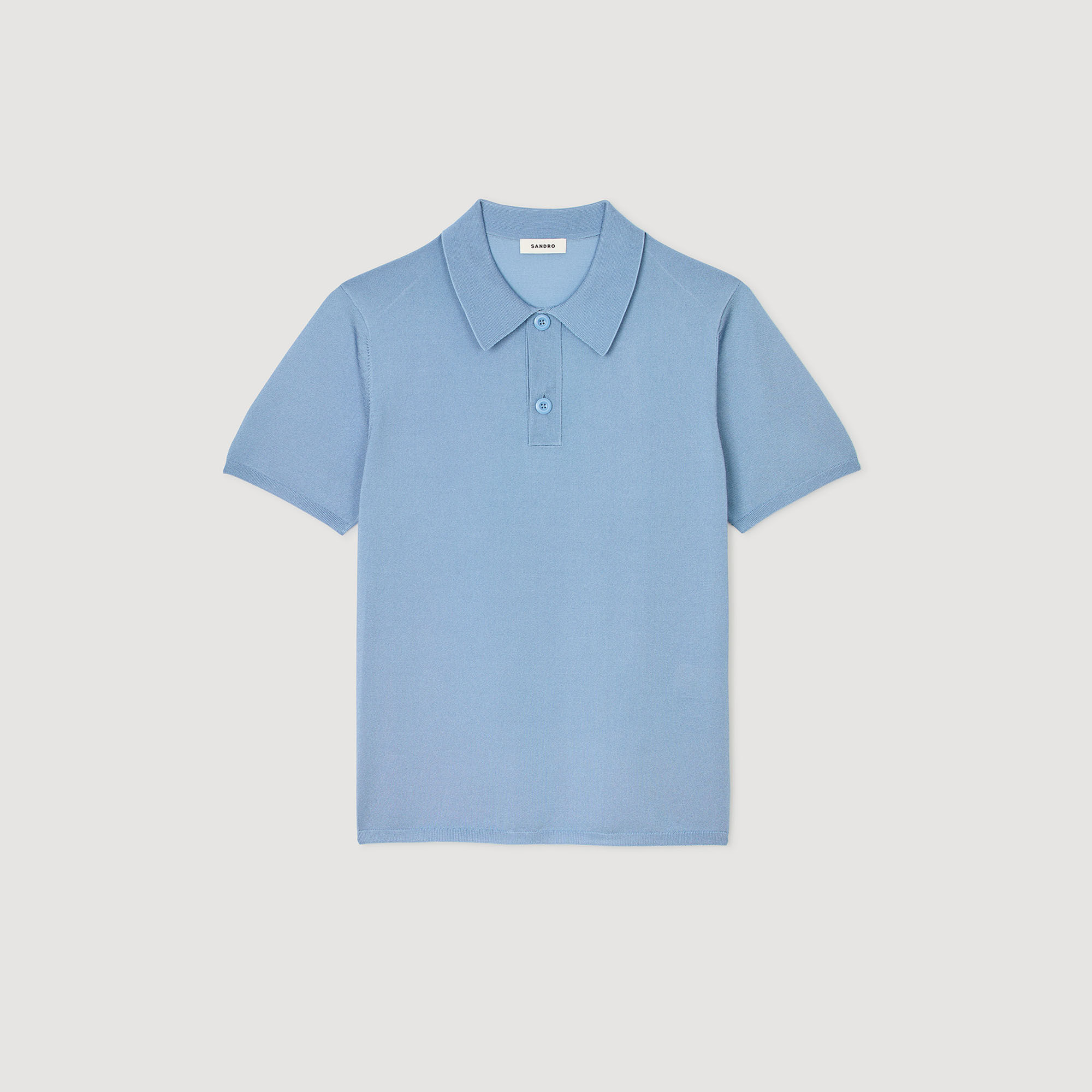 Polo en maille à manches courtes