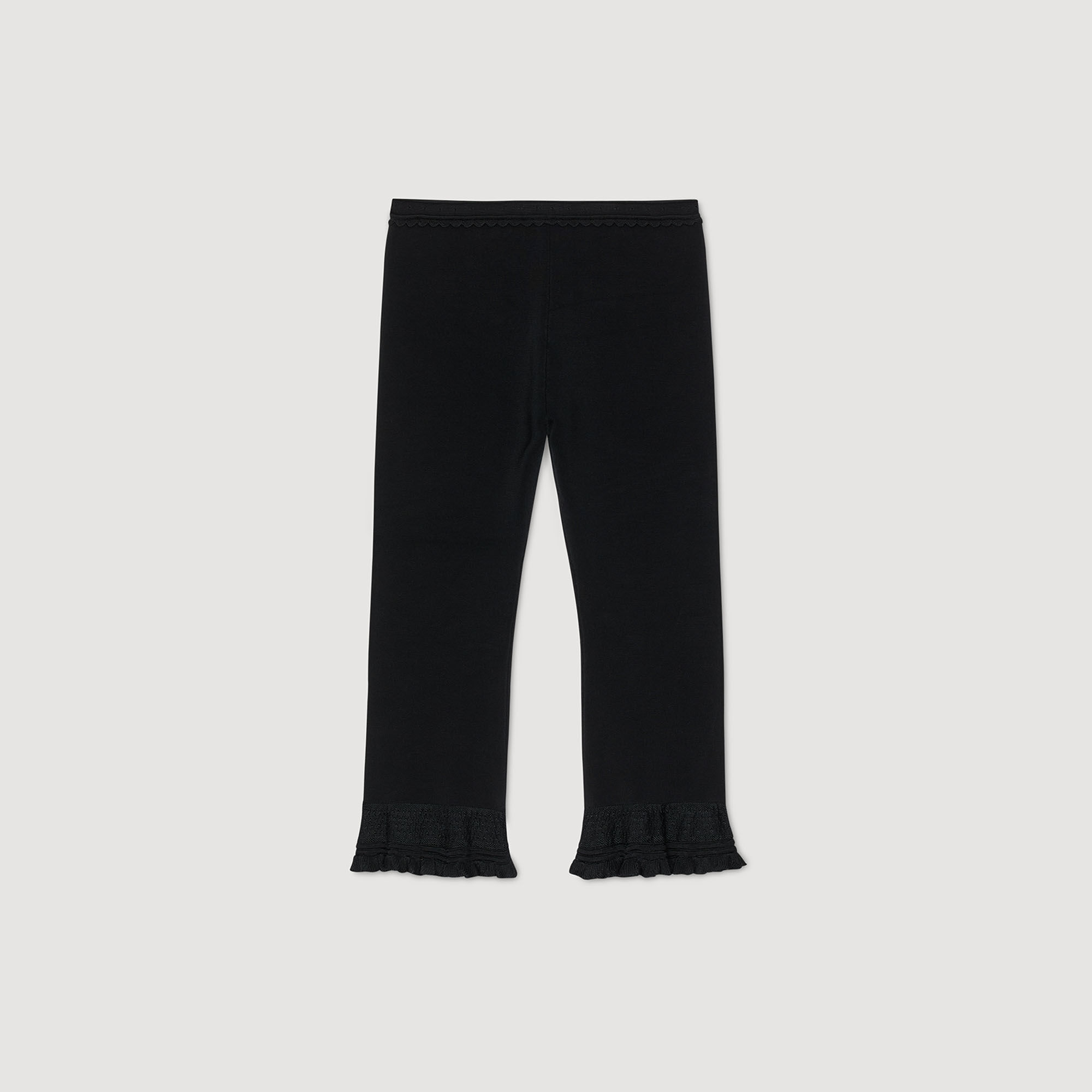 Ruffled capri pants