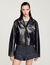 Blouson en cuir vieilli