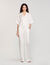 Kurzes Hemd mit Jacquard-Bloem
