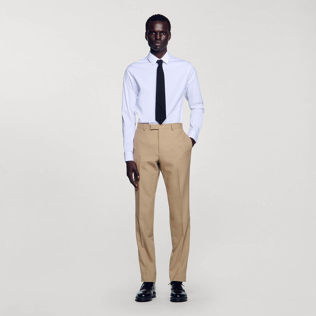 Wool suit trousers