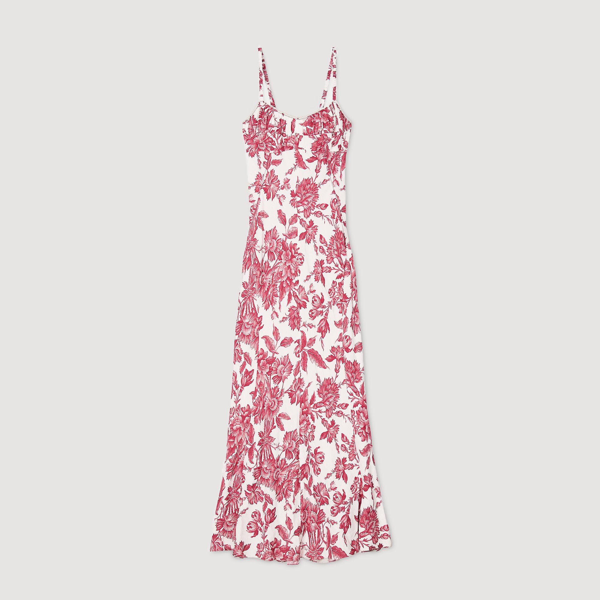 Langes Kleid mit Blumenprint