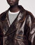 Blouson en cuir oversize