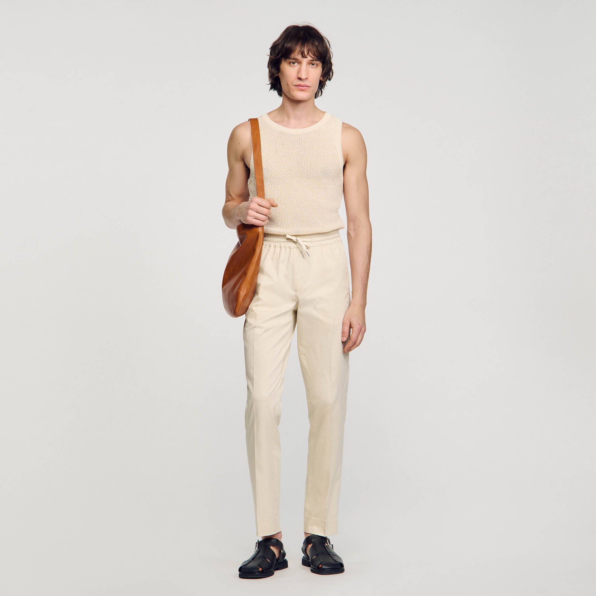 Elastische Hose mit geradem Schnitt