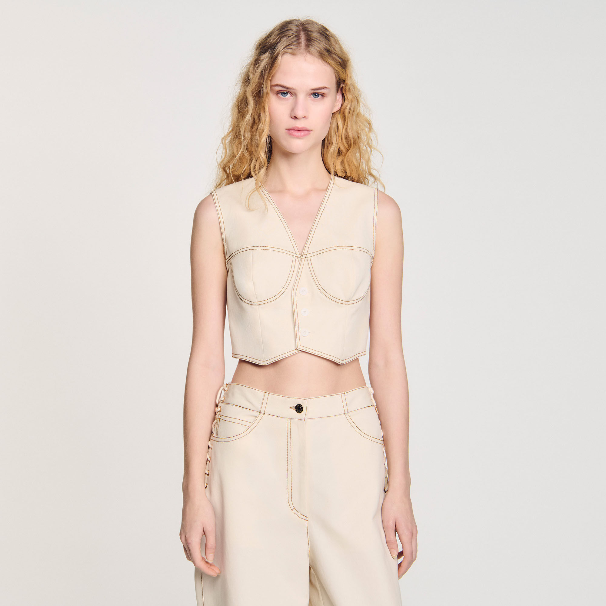 Veston court en jean