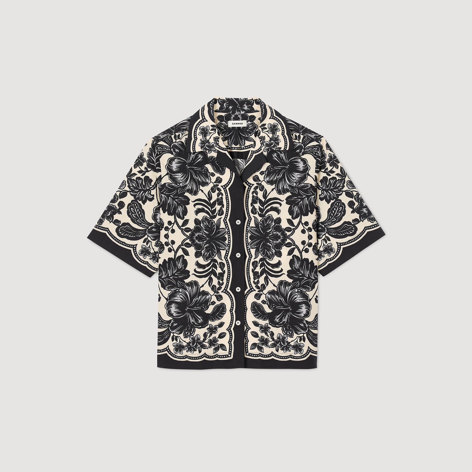 Floral motif shirt