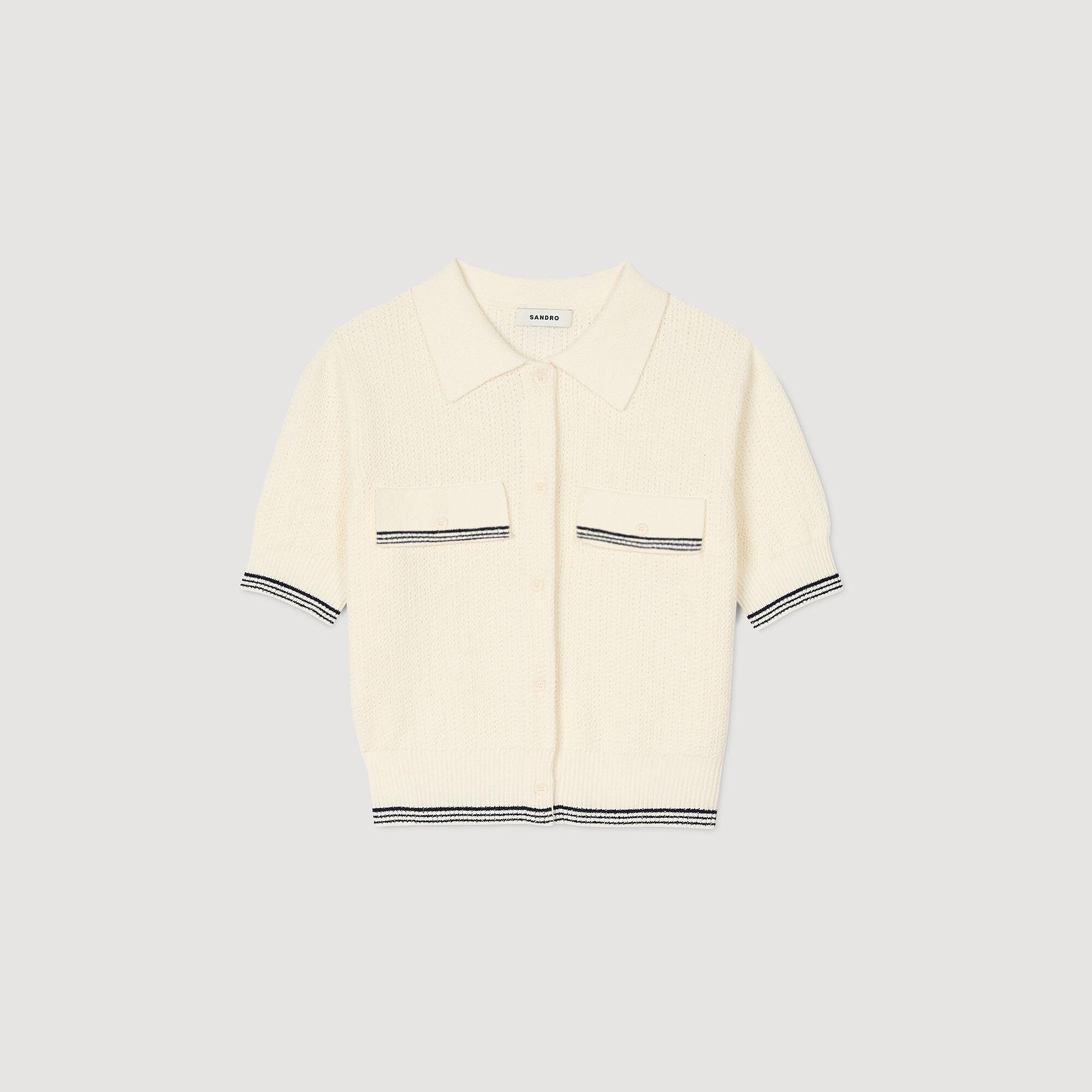 Short-sleeved cardigan