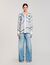 Spiral-motif silk shirt
