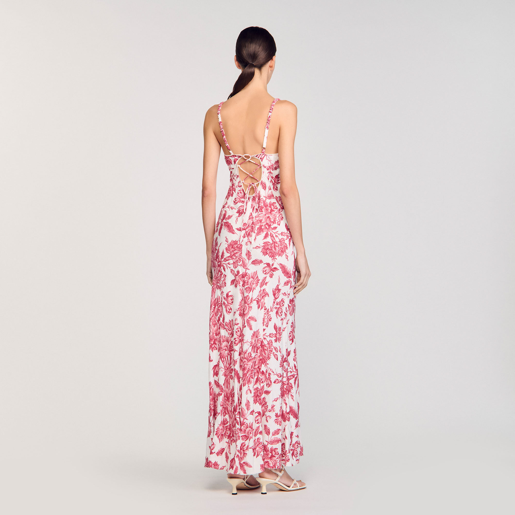 Langes Kleid mit Blumenprint