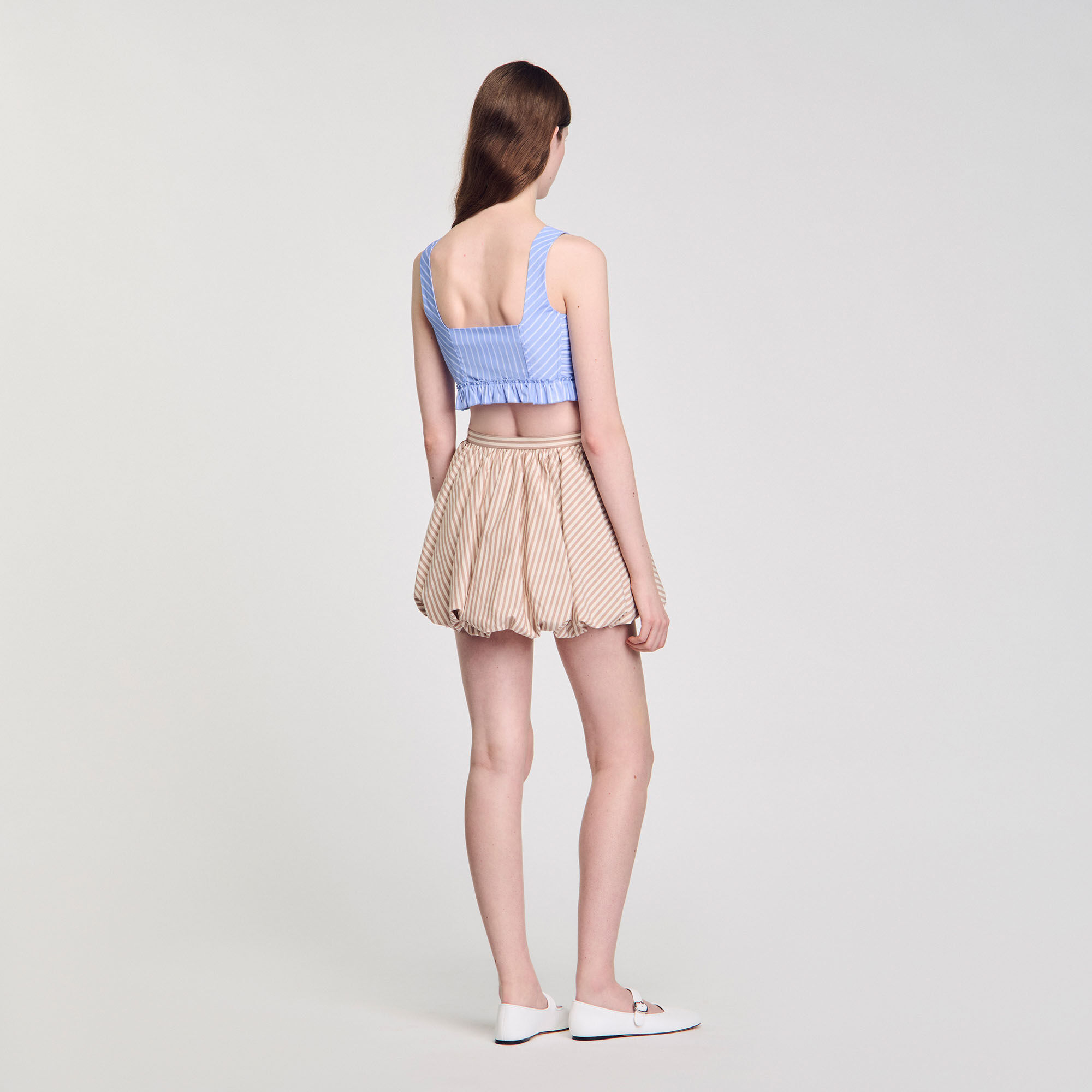 Kurzes gestreiftes Top