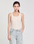 Rib knit vest top