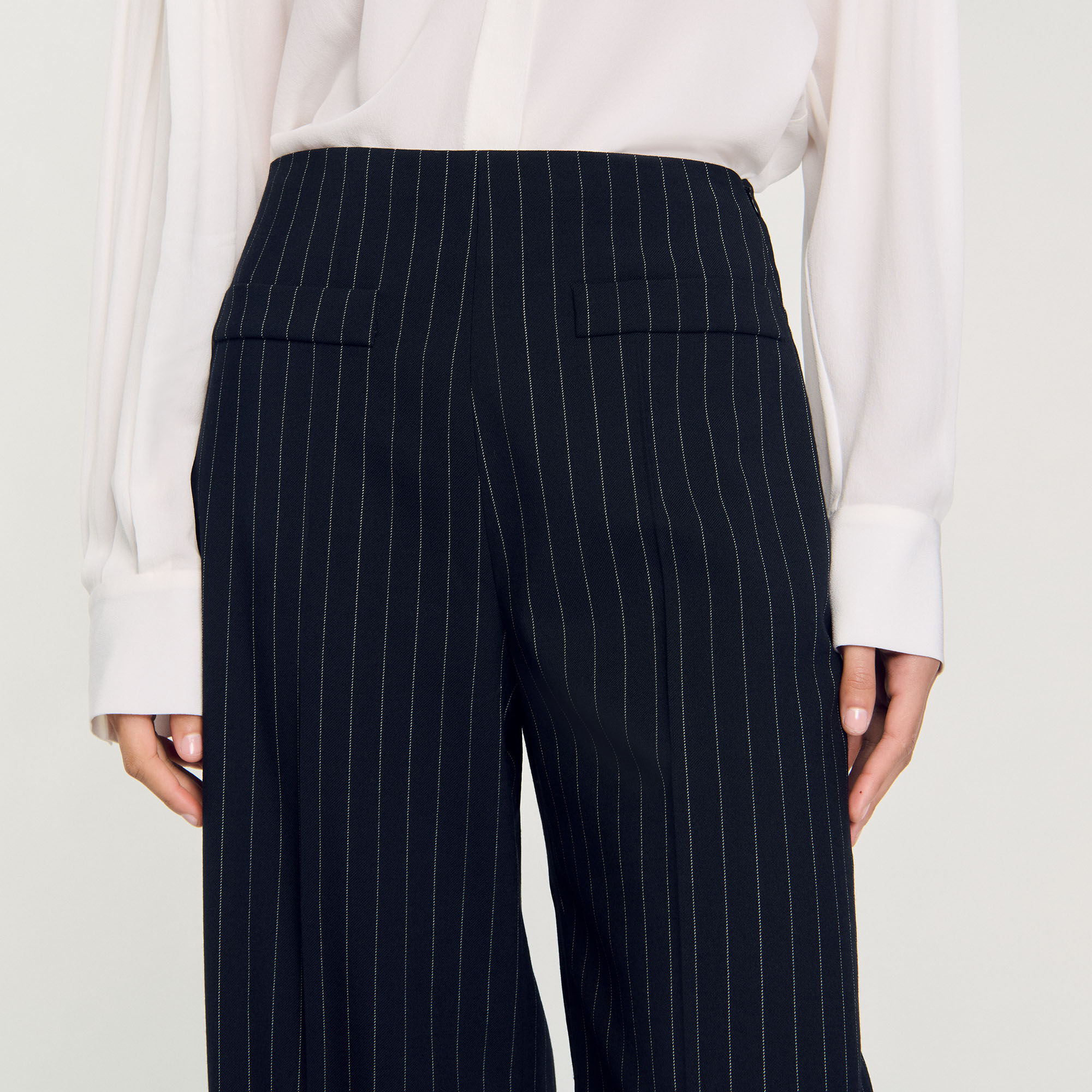Chalk-striped trousers