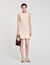 Kurzes Strickkleid mit Volant