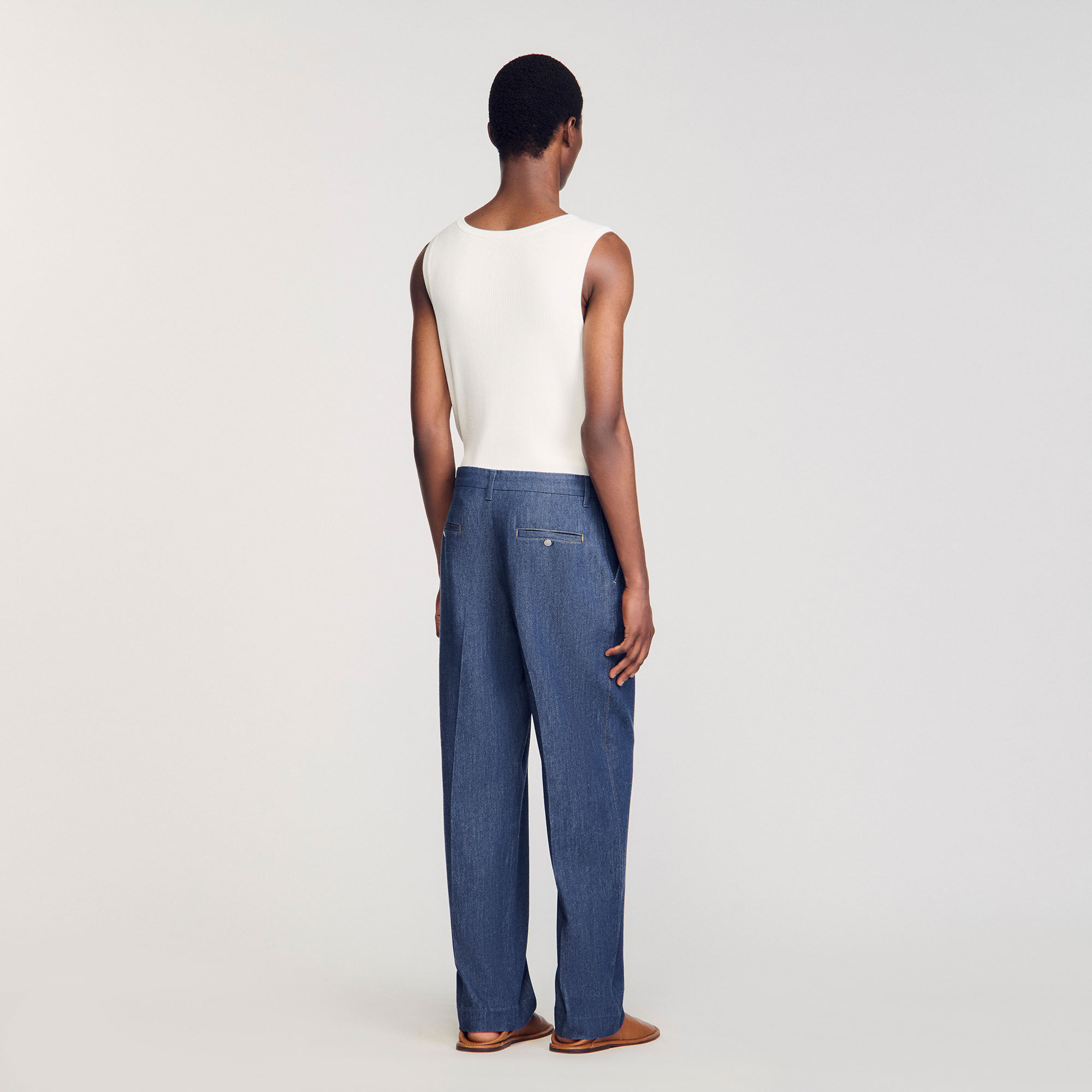 Hose aus Chambray