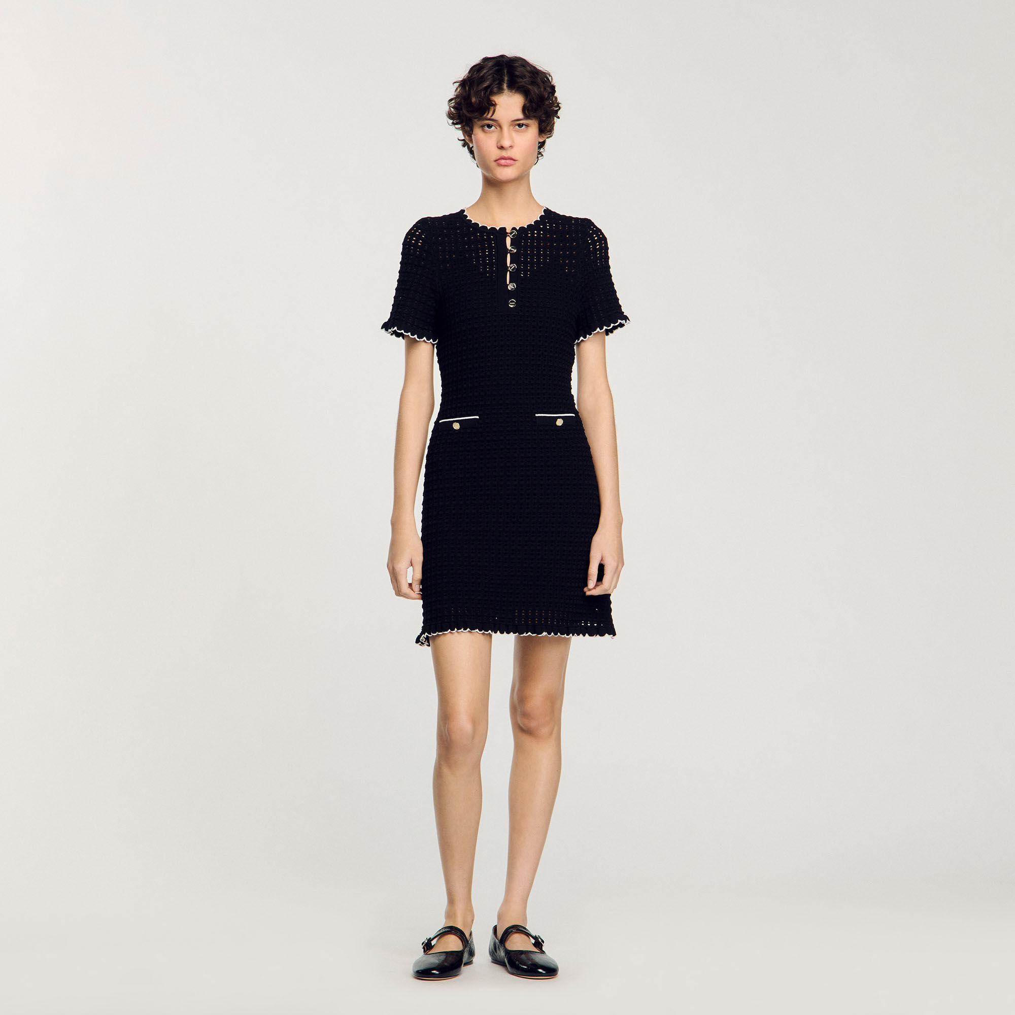 Kurzes Strickkleid