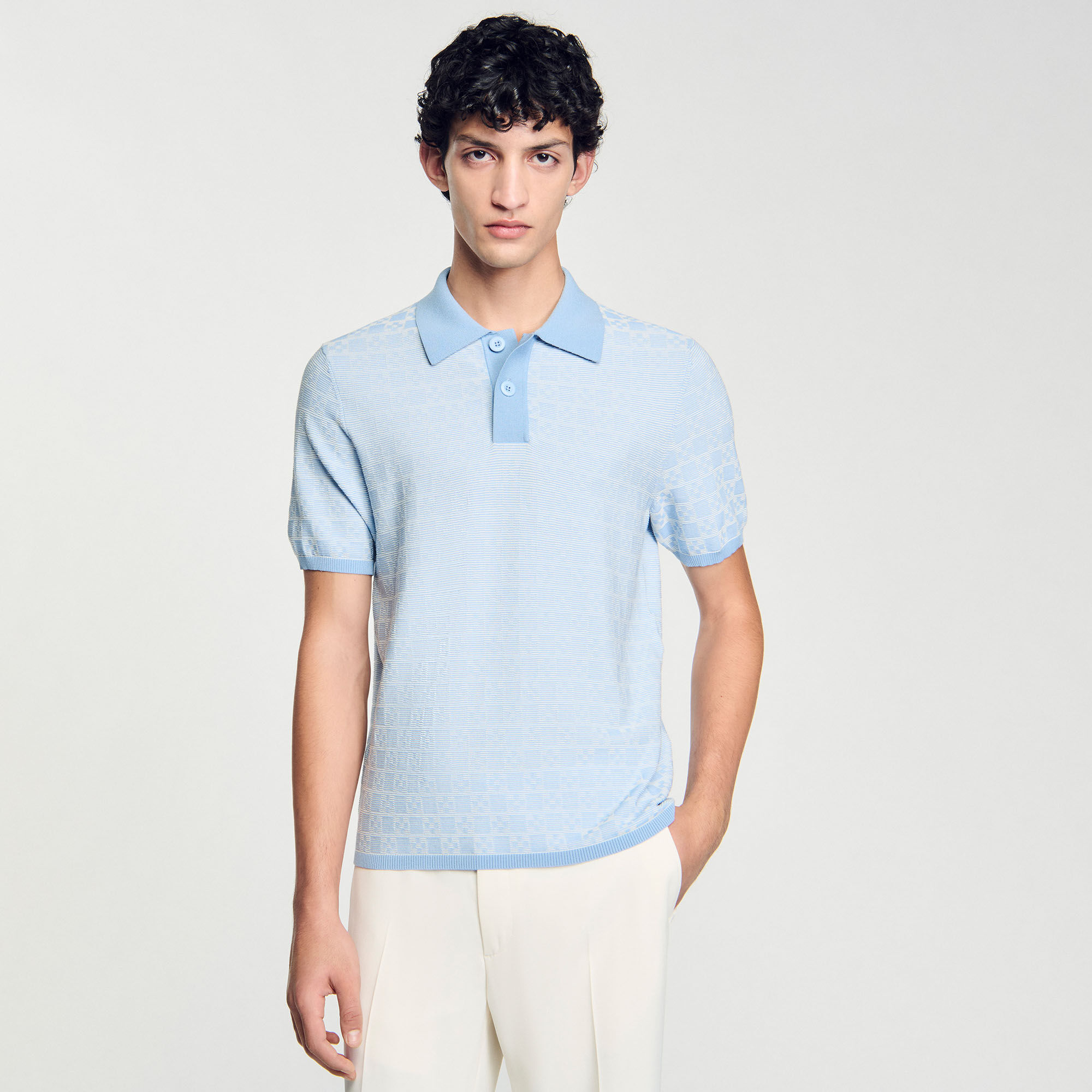 Poloshirt mit „Square Cross“-Muster