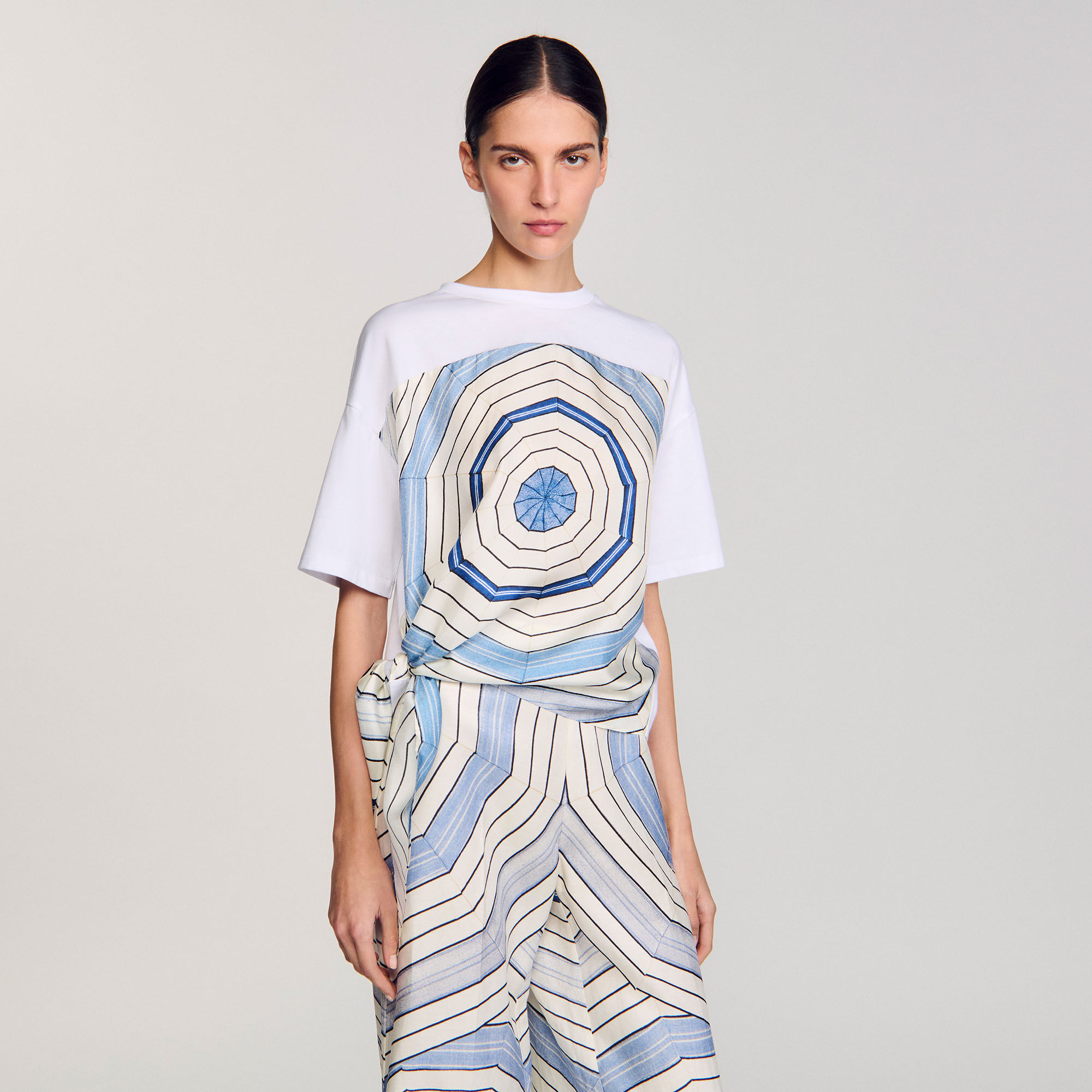 Spiral print T-shirt