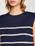 Sleeveless striped T-shirt