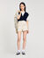Decorative tweed shorts
