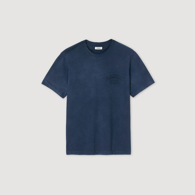 T-Shirt mit verwaschener Optik