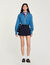 Skort with decorative belt loops