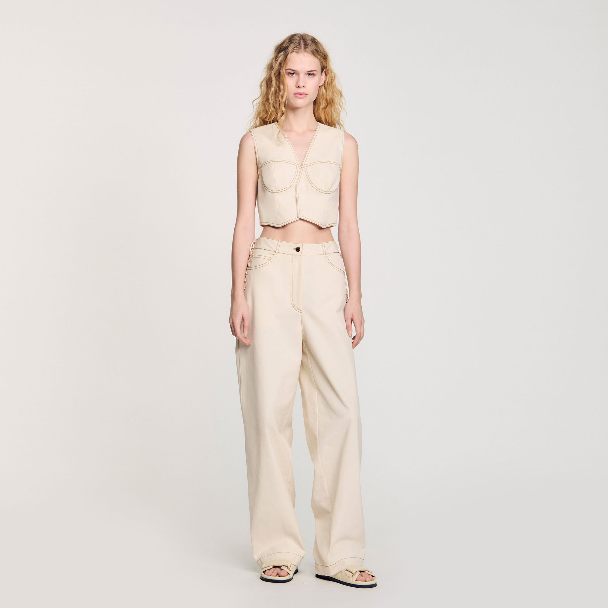 Veston court en jean