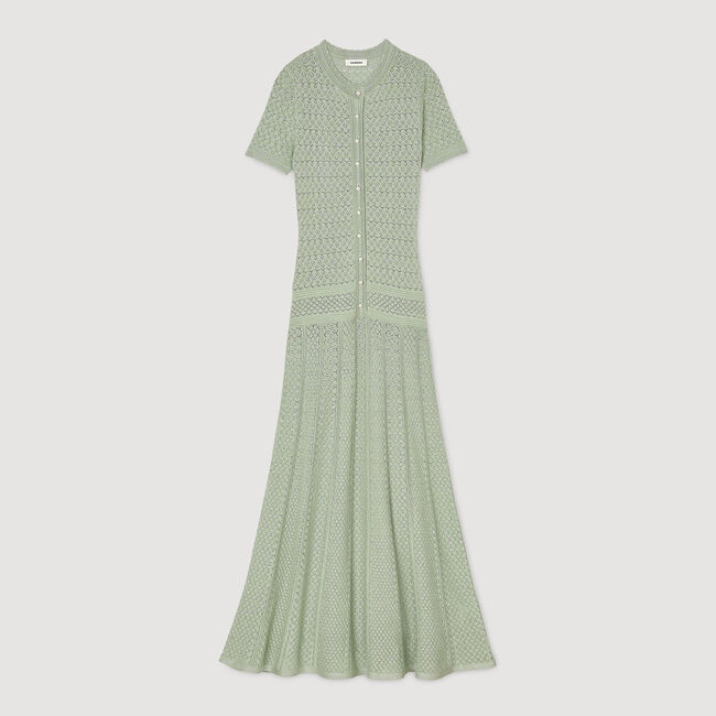 Langes Strickkleid