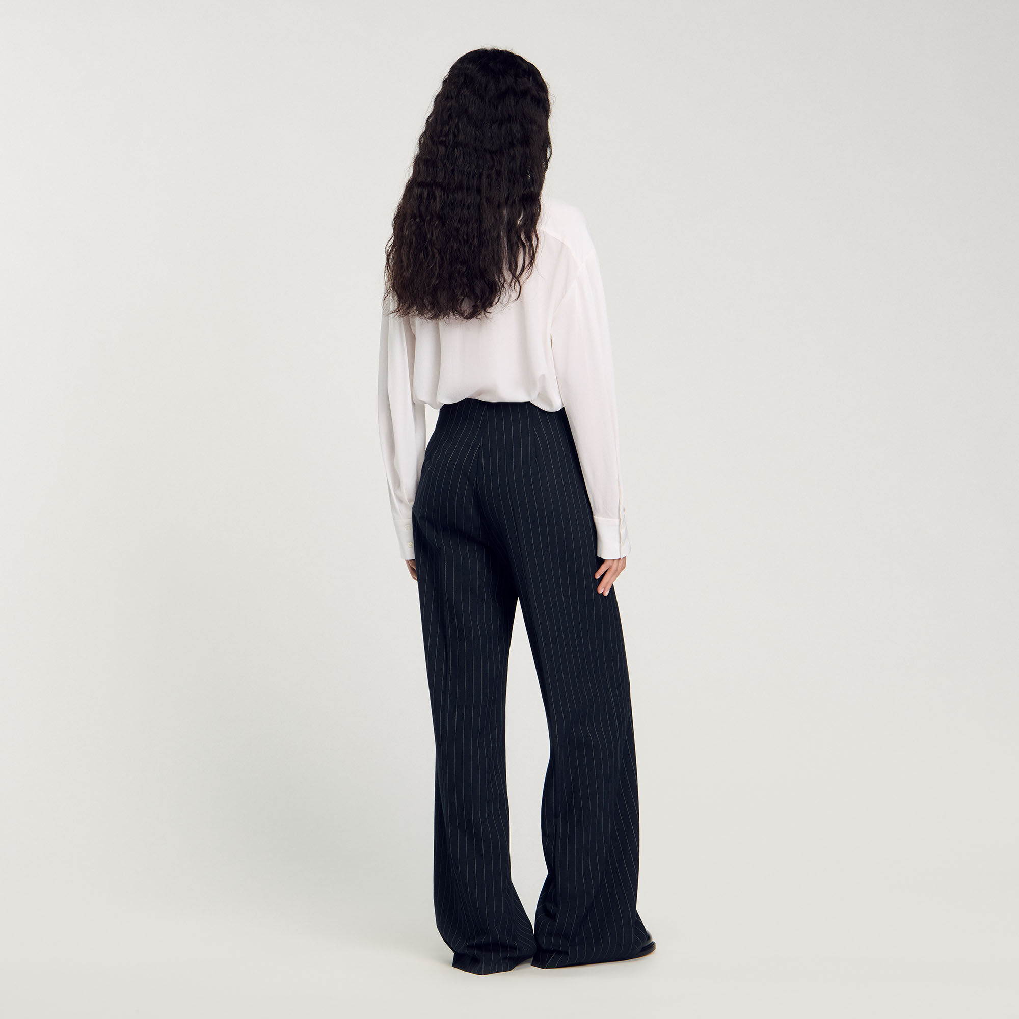 Chalk-striped trousers