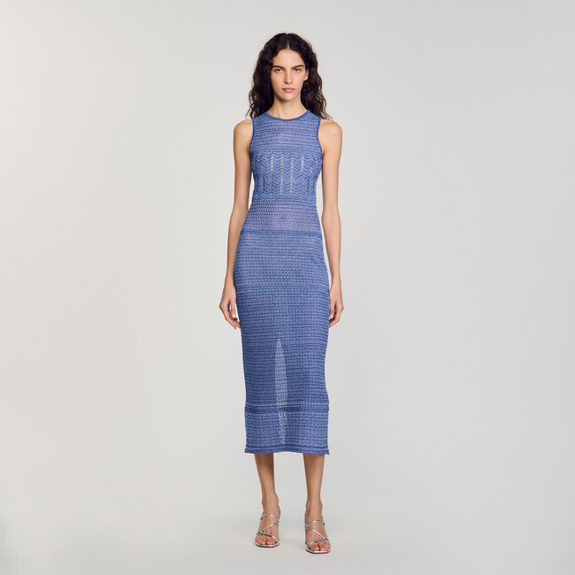 Midikleid aus Strickgewebe